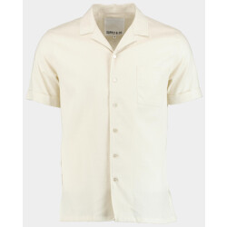 Supply & Co Casual hemd korte mouw roan shirt ss structure 25107ro20/150 off-white