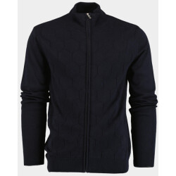 Bos Bright Blue Vest gebreid met zakken art-307/3527