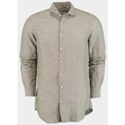 Born with Appetite Casual hemd lange mouw curtis li-co shirt plain 25107cu01/367 olive night