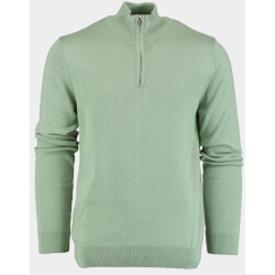 Bos Bright Blue Pullover met halve rits in mint 302/8121