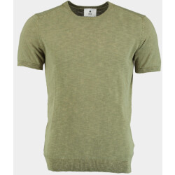 Bos Bright Blue T-shirt korte mouw t-shirt slub 2201125/374 cactus