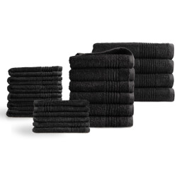 Phlox Handdoeken 22 delig set supreme oeko-tex made in green 600 g/m2 zacht