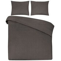 DoubleDry Dekbedovertrek 100% natuurlijk katoen lits jumeaux 240x200/220 cm +