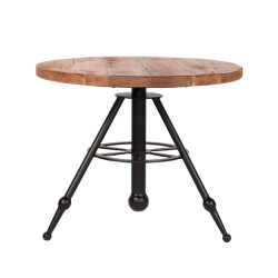 Label51 Salontafel solid rough mangohout rond 60 cm