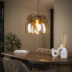 Hoyz hanglamp 1l drift xl glass amber color glas