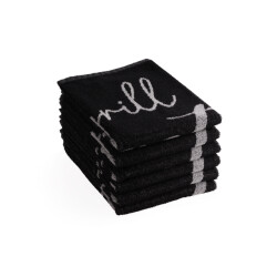 DoubleDry Luxe keukenhanddoeken set 6 stuks 50x50 cm 100% katoen hoge