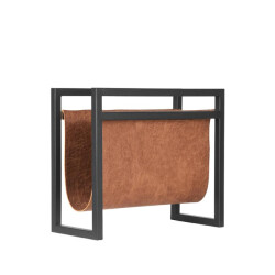 Label51 Wanddecoratie magazinehouder cognac leder