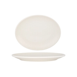 Bonna Serveerschaal pure dot porselein 31x24 cm set van 2
