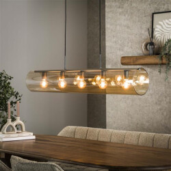 Hoyz hanglamp 5l tube amber glas artic