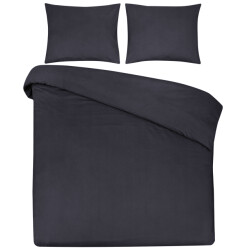 DoubleDry Dekbedovertrek 100% natuurlijk katoen lits jumeaux 240x200/220 cm +