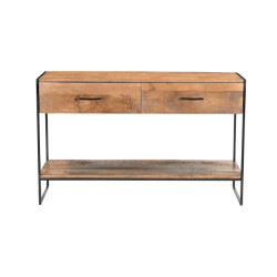 Livingfurn wandtafel elin 120cm , zwart