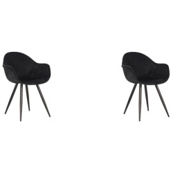 Label51 Eetkamerstoel forli - fluweel set van 2