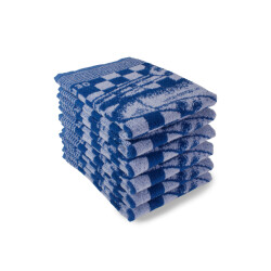 DoubleDry Luxe keukenhanddoeken set 6 stuks 50x50 cm 100% katoen hoge