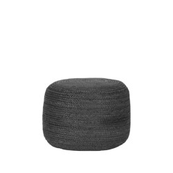 Label51 Poef jute antraciet jute 50 cm