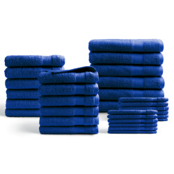DoubleDry Hotel handdoeken 30-delig set 100% katoen 500 g/m2 zacht &