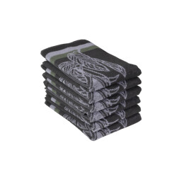 DoubleDry Luxe keukenhanddoeken set 6 stuks 50x50 cm 100% katoen hoge