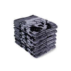 DoubleDry Luxe keukenhanddoeken set 6 stuks 50x50 cm 100% katoen hoge