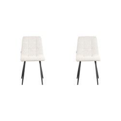 Label51 Eetkamerstoel sam 57x45x86 cm naturel stof set van 2