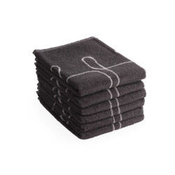DoubleDry Luxe keukenhanddoeken set 6 stuks 50x50 cm 100% katoen hoge