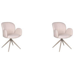 Label51 Eetkamerstoel kimball /beige boucle set van 2