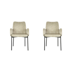 Label51 Eetkamerstoel joni - fluweel set van 2