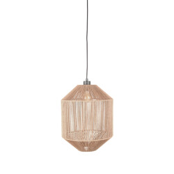 Label51 Hanglamp ibiza naturel jute 1-lichts cilinder