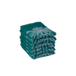 DoubleDry Luxe keukenhanddoeken set 6 stuks 50x50 cm 100% katoen hoge