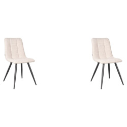 Label51 Eetkamerstoel jelt naturel boucle set van 2