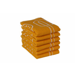 DoubleDry Luxe keukenhanddoeken set 6 stuks 50x50 cm 100% katoen hoge