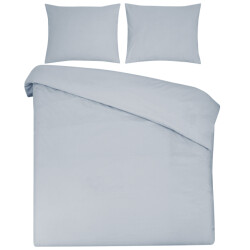 DoubleDry Dekbedovertrek 100% natuurlijk katoen lits jumeaux 240x200/220 cm +