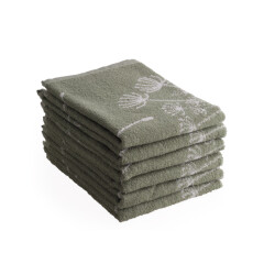 DoubleDry Luxe keukenhanddoeken set 6 stuks 50x50 cm 100% katoen hoge