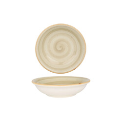 Bonna Serveerschaal aura terrain porselein 15 cm (330cc) set van 2