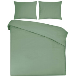 DoubleDry Dekbedovertrek 100% natuurlijk katoen lits jumeaux 240x200/220 cm +