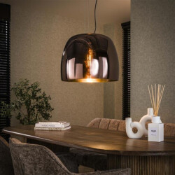 Hoyz hanglamp 1l drift xl glass copper color glas