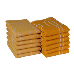 DoubleDry Theedoeken en keukendoeken set 12 stuks 100% katoen hoge