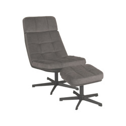 Label51 Fauteuil alvar - cosmo incl. hocker 57x53x83 cm