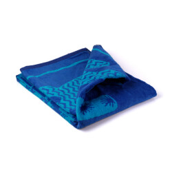 Phlox Strandlaken 100% katoen 1 zijde velour 90x160 summer blue