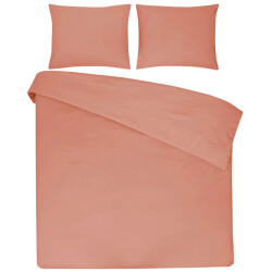 DoubleDry Dekbedovertrek 100% natuurlijk katoen lits jumeaux 240x200/220 cm +