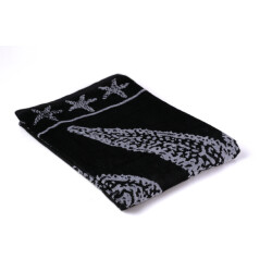 Phlox Strandlaken 100% katoen 1 zijde velour 90x160 star black