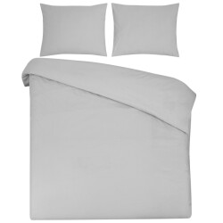 DoubleDry Dekbedovertrek 100% natuurlijk katoen lits jumeaux 240x200/220 cm +