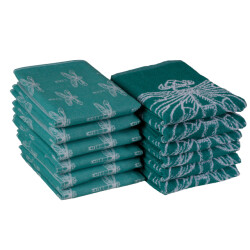 DoubleDry Theedoeken en keukendoeken set 12 stuks 100% katoen hoge