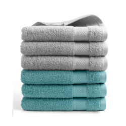 DoubleDry Hotel handdoeken 50 x 100 cm – set van 6 – 100% katoen 500 g/m2 –