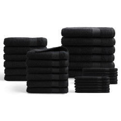DoubleDry Hotel handdoeken 30-delig set 100% katoen 500 g/m2 zacht &
