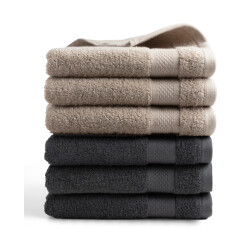 DoubleDry Hotel handdoeken 50 x 100 cm – set van 6 – 100% katoen 500 g/m2 –