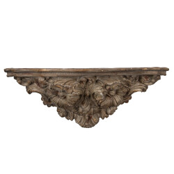 Clayre & Eef Wandplank 73x21x29 cm grijs keramisch materiaal