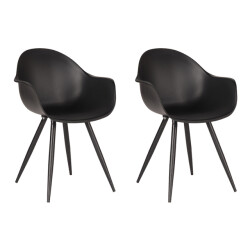 Label51 Eetkamerstoel luca - kunststof set van 2