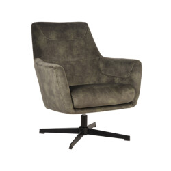 Label51 Fauteuil toby hunter velours