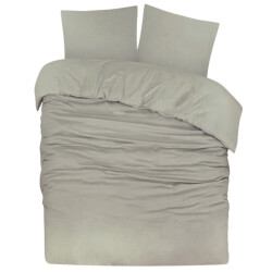 DoubleDry Dekbedovertrek flanel 100% zacht katoen lits jumeaux 240x200/220 cm