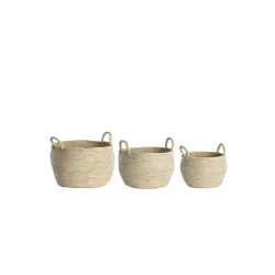Light & Living mand kilbaha Ø33x30cm - set van 3
