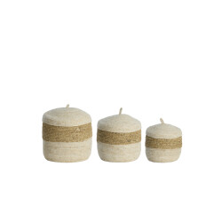 Light & Living mand kenmare Ø34x36cm - set van 3